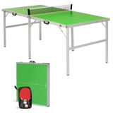 STIGA Aluminum Midsize - Compact, Portable Ping Pong Table - 6ft x 3ft Perfect for Any Space - Easily Folds