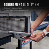 Carbon 18 Table Tennis Table – 18mm Playfield - QuickPlay Assembly - Integrated Ball Storage - Tournament-Grade Net - Playback Mode