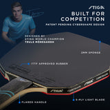 STIGA Cybershape Future Racket - Optimized Hitting Surface - ITTF-Approved Rubber - Designed by STIGA World Champion and Olympic Medalist