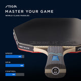 STIGA Cybershape Future Racket - Optimized Hitting Surface - ITTF-Approved Rubber - Designed by STIGA World Champion and Olympic Medalist