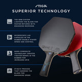 STIGA Cybershape Future Racket - Optimized Hitting Surface - ITTF-Approved Rubber - Designed by STIGA World Champion and Olympic Medalist