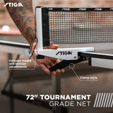 STIGA Evolution 15mm Indoor Table Tennis Table 95% Preassembled Out of the Box with Easy Attach and Remove Net