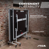 STIGA Evolution 15mm Indoor Table Tennis Table 95% Preassembled Out of the Box with Easy Attach and Remove Net