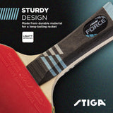 STIGA Force Ping Pong Paddle – 5-ply Blade – 2mm Sponge – Flared Handle – Perfect for High-Scoring Friendly Competition