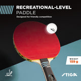 STIGA Force Ping Pong Paddle – 5-ply Blade – 2mm Sponge – Flared Handle – Perfect for High-Scoring Friendly Competition