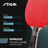 STIGA Force Ping Pong Paddle – 5-ply Blade – 2mm Sponge – Flared Handle – Perfect for High-Scoring Friendly Competition