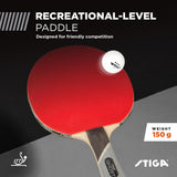 STIGA Ghost Ping Pong Paddle - USATT Approved - 5-ply Blade - Smooth Inverted Rubber - Perfect for Improving Control
