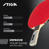 STIGA Ghost Ping Pong Paddle - USATT Approved - 5-ply Blade - Smooth Inverted Rubber - Perfect for Improving Control