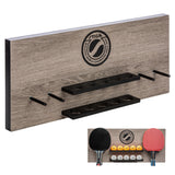 STIGA Ping Pong Paddles and Balls Wall Storage Rack - Stores 6 Table Tennis Paddles and 6 Ping Pong Balls - Easy Setup on Any Flat Surface