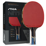 STIGA Nitro Performance Ping Pong Paddle - 6-ply Light Blade - 2mm Premium Sponge - Anatomic Italian Composite Handle for Exceptional Grip - Performance Table Tennis Racket for Serious Play