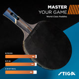 STIGA Nitro Performance Ping Pong Paddle - 6-ply Light Blade - 2mm Premium Sponge - Anatomic Italian Composite Handle for Exceptional Grip - Performance Table Tennis Racket for Serious Play