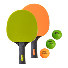 STIGA Pure Color Advance 2-Player Set - Includes Two Rackets and Three Balls