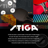 STIGA Raptor Performance Ping Pong Paddle - 7-ply Carbon Fiber Blade - 2mm Premiere Sponge for a Larger Sweet Spot - Concave Pro Handle for Increased Control - Performance Table Tennis Racket