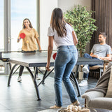 STIGA Raven Indoor Table Tennis Table with Tournament Grade Net Set