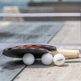 STIGA Retractable Anywhere Ping Pong Net Set - Easily Clamp to Any Surface - Regulation Size - Includes 2 Ping Pong Paddles, 3 1-Star Balls, and Mesh Storage Bag.