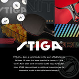 STIGA Retractable Anywhere Ping Pong Net Set - Easily Clamp to Any Surface - Regulation Size - Includes 2 Ping Pong Paddles, 3 1-Star Balls, and Mesh Storage Bag.