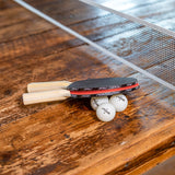 STIGA Retractable Anywhere Ping Pong Net Set - Easily Clamp to Any Surface - Regulation Size - Includes 2 Ping Pong Paddles, 3 1-Star Balls, and Mesh Storage Bag.