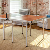 STIGA Space Saver Table Tennis Table - Woodgrain - Quick, Easy Storage - Separate Table Halves - No Assembly Required - Regulation Quality