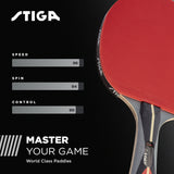 STIGA Talon Ping Pong Paddle – 6-ply Light Blade – 2mm Tournament-Approved Sponge – Concave Pro Handle – Performance Table Tennis Racket for Mastering Your Game