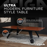 STIGA Ultra - Modern Indoor Table Tennis Table With Tournament Style Net Set