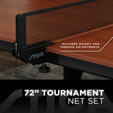 STIGA Ultra - Modern Indoor Table Tennis Table With Tournament Style Net Set