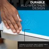 STIGA XTR Outdoor Table Tennis Table 95% Preassembled Out of the Box with Aluminum Composite Top for All-Weather Performance
