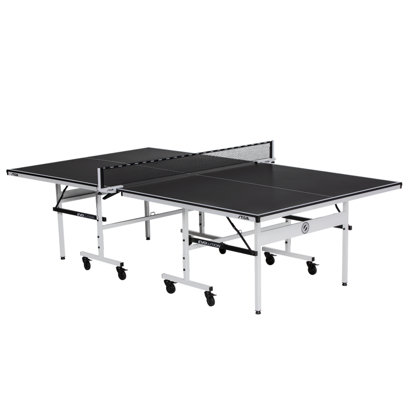 STIGA Evolution 15mm Indoor Table Tennis Table 95% Preassembled Out of the Box with Easy Attach and Remove Net_1