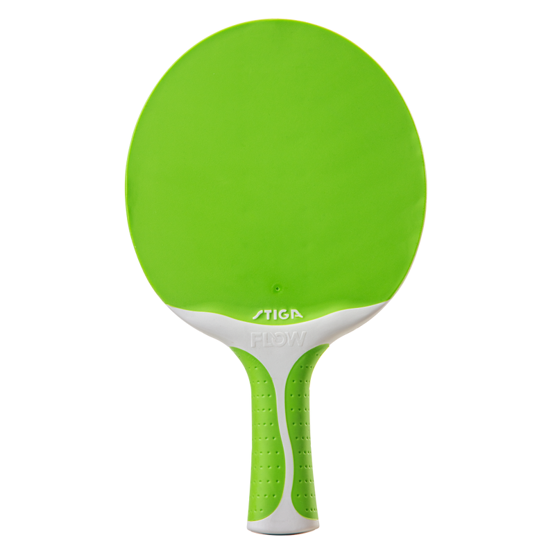 STIGA Flow Water and Shock Resistant Indoor/Outdoor Table Tennis Racket (Green with White Accents)_1