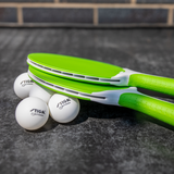 STIGA Flow Water and Shock Resistant Indoor/Outdoor Table Tennis Racket (Green with White Accents)_3