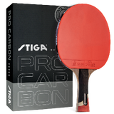 STIGA Pro Carbon Performance Ping Pong Paddle - 7-ply Extra Light Carbon Fiber Blade - 2mm Premium Sponge - Concave Pro Handle for Exceptional Grip - Tournament-level Play_1