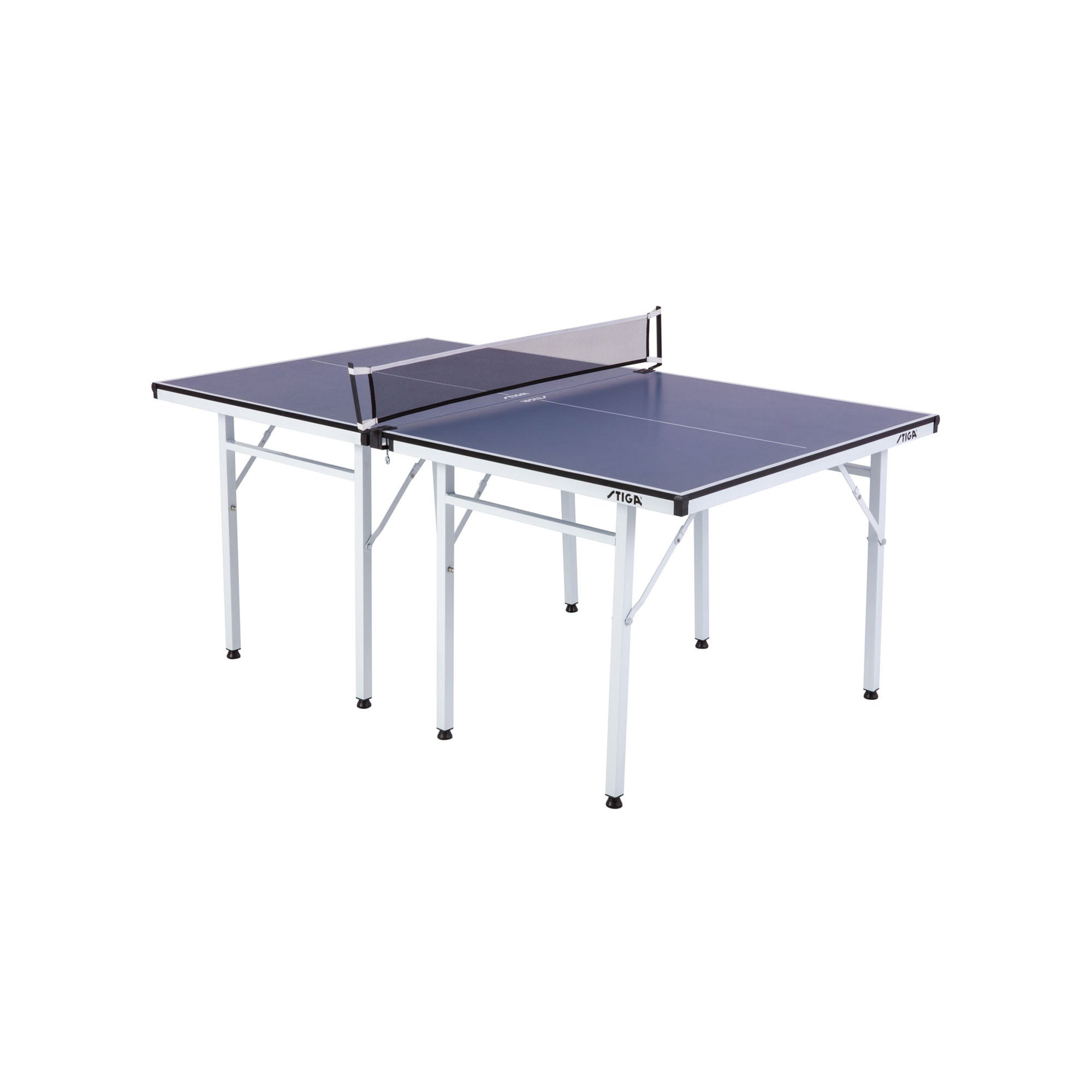 STIGA Blue Space Saver Small Ping Pong Table STIGA US