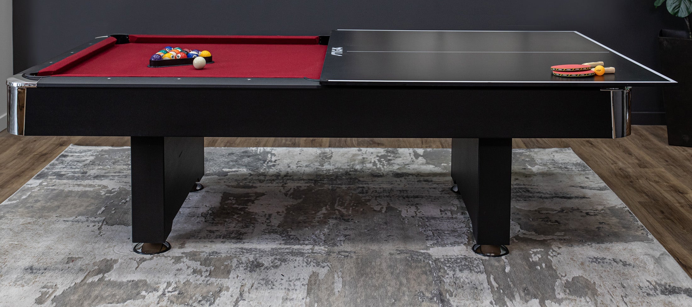 STIGA Conversion Tops Pool Table to Ping Pong Table STIGA US