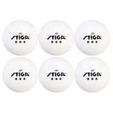 STIGA Tournament-Quality White 3-Star Ping Pong Balls – Official Size and 40mm Weight – Ultimate Durability and High-Performance Table Tennis Balls - For Indoor/Outdoor Ping Pong Tables