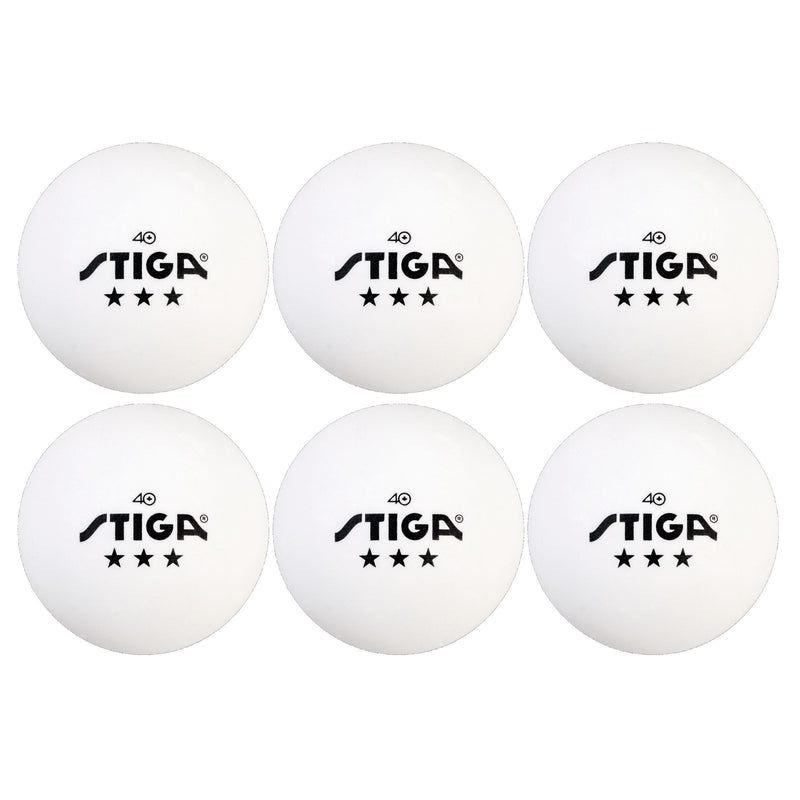 STIGA Tournament-Quality White 3-Star Ping Pong Balls – Official Size and 40mm Weight – Ultimate Durability and High-Performance Table Tennis Balls - For Indoor/Outdoor Ping Pong Tables