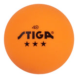 STIGA Tournament-Quality Orange 3-Star Ping Pong Balls – Official Size and 40mm Weight – Ultimate Durability and High-Performance Table Tennis Balls - For Indoor/Outdoor Ping Pong Tables