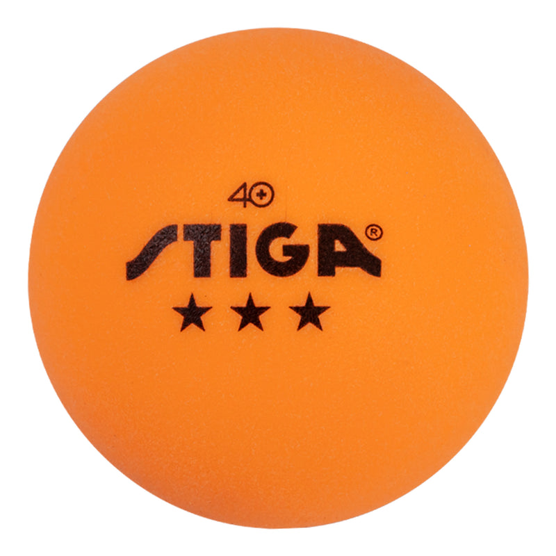 STIGA Tournament-Quality Orange 3-Star Ping Pong Balls – Official Size and 40mm Weight – Ultimate Durability and High-Performance Table Tennis Balls - For Indoor/Outdoor Ping Pong Tables