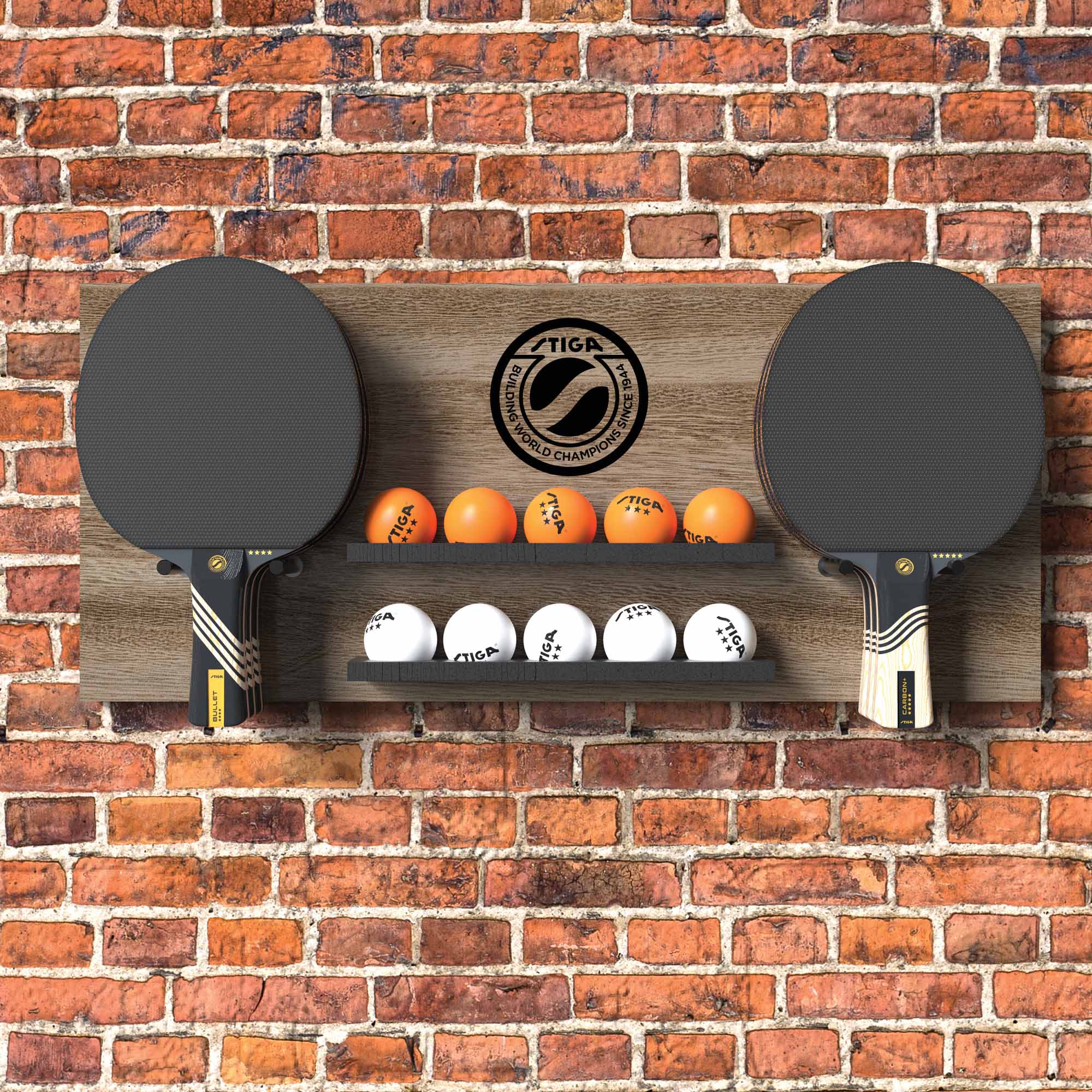 STIGA Table Tennis Storage Wall Rack | Ping Pong Wall Rack - STIGA US
