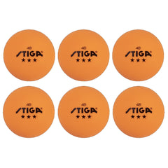 STIGA Tournament-Quality Orange 3-Star Ping Pong Balls – Official Size and 40mm Weight – Ultimate Durability and High-Performance Table Tennis Balls - For Indoor/Outdoor Ping Pong Tables