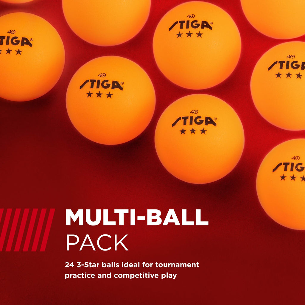 STIGA 24pk 3-Star Ping Pong Balls - USATT Approved Tournament Quality ...