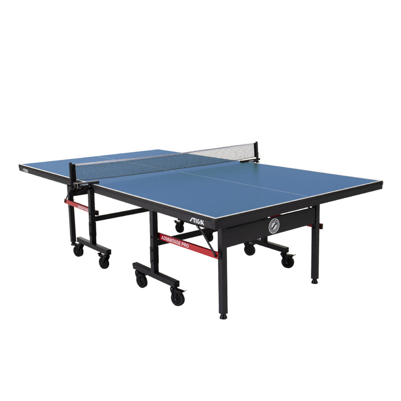 STIGA Advantage Pro Tournament-Quality Indoor Table Tennis Table 95% Preassembled Out of the Box with Professional-Level Net and Post Set