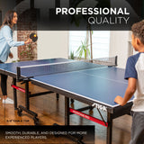 STIGA Advantage Pro Tournament-Quality Indoor Table Tennis Table 95% Preassembled Out of the Box with Professional-Level Net and Post Set
