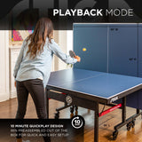 STIGA Advantage Pro Tournament-Quality Indoor Table Tennis Table 95% Preassembled Out of the Box with Professional-Level Net and Post Set