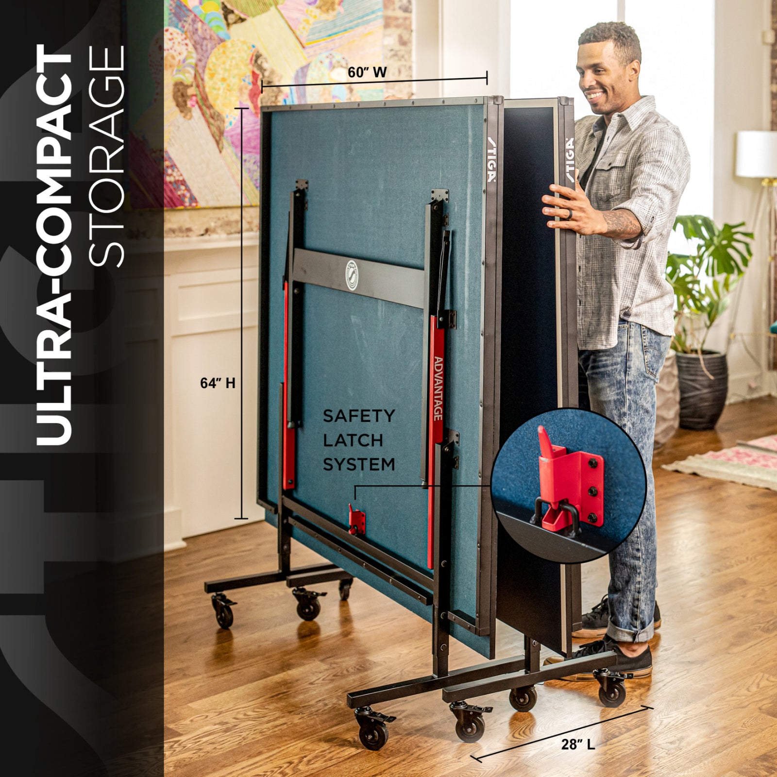 スキャンティーク STIGA シェルフ STIGA Advantage Competition-Ready Indoor Table Tennis Table