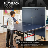 STIGA Advantage Competition-Ready Indoor Table Tennis Table 95% Preassembled Out of the Box with Easy Attach and Remove Net