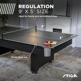 STIGA 4-Piece Table Tennis Conversion Top, Grey - Transform Your Pool Table into A Table Tennis Table