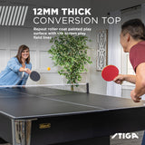 STIGA 4-Piece Table Tennis Conversion Top, Grey - Transform Your Pool Table into A Table Tennis Table
