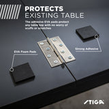 STIGA 4-Piece Table Tennis Conversion Top, Grey - Transform Your Pool Table into A Table Tennis Table