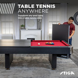 STIGA 4-Piece Table Tennis Conversion Top, Grey - Transform Your Pool Table into A Table Tennis Table