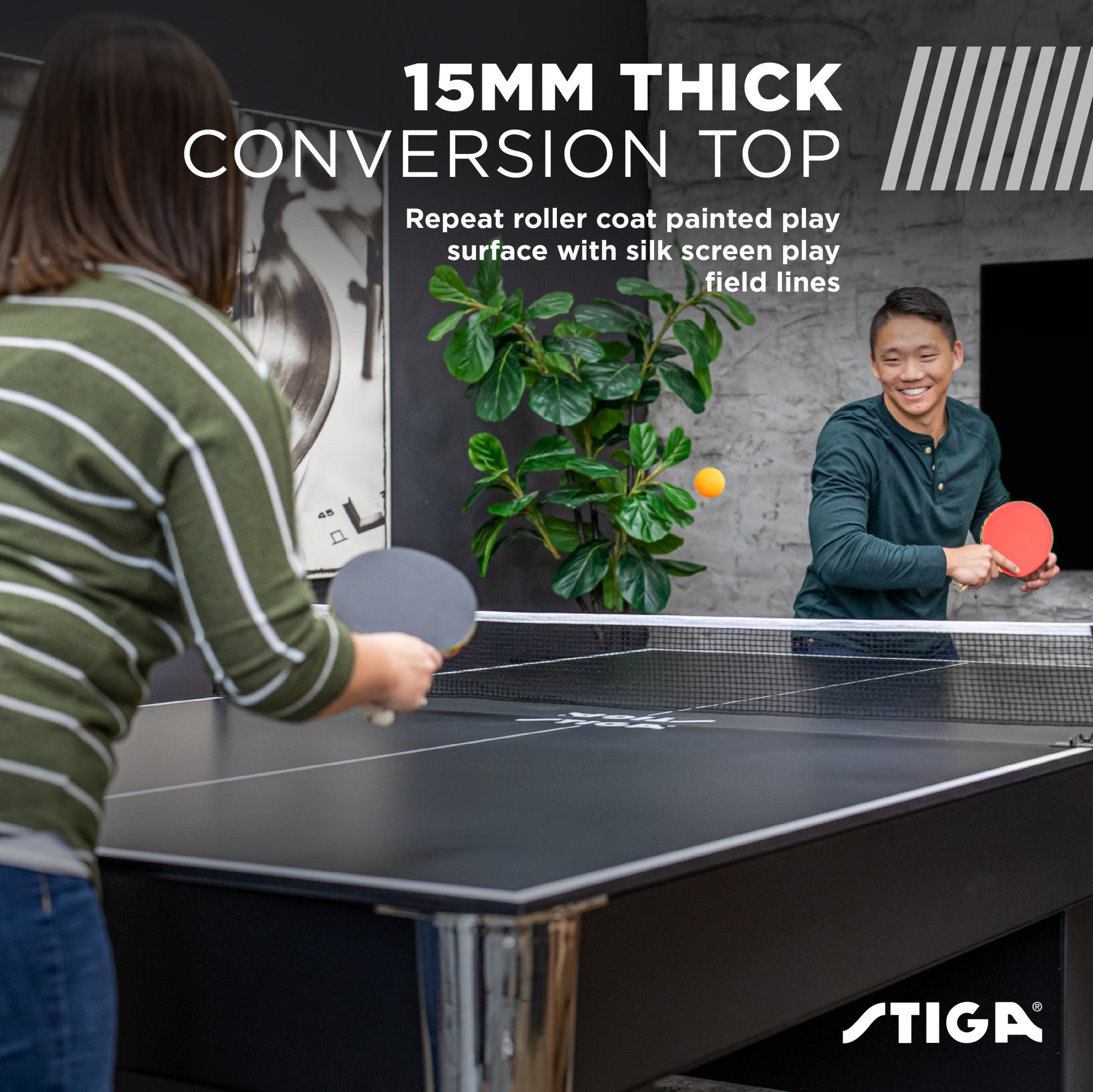 STIGA Premium Table Tennis Conversion Top - Transform Your Pool Table ...