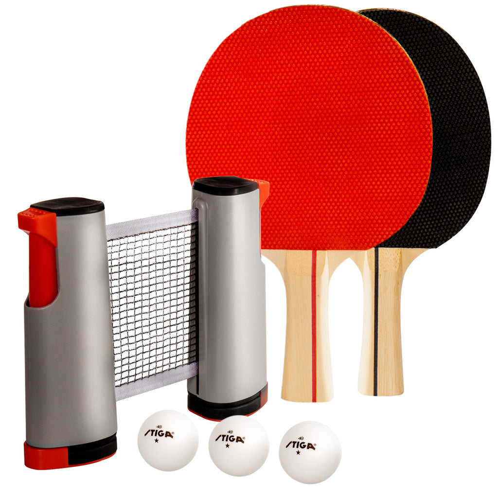 Retractable Anywhere Table Tennis Set
